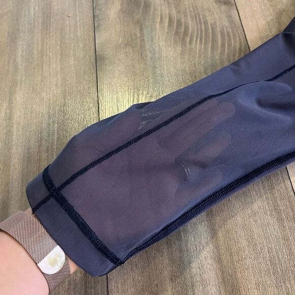 Lululemon Purple Athletic Workout Cropped/ Mesh Leggings Women 6 - Picture 5 of 5